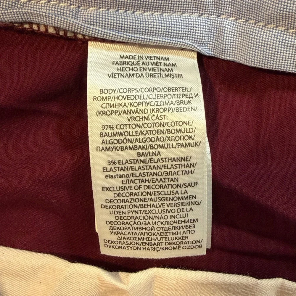Polo‎ Ralph Lauren Shorts Mens 33 Burgundy Classic Fit 9